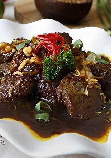 daging masak item khas jambi